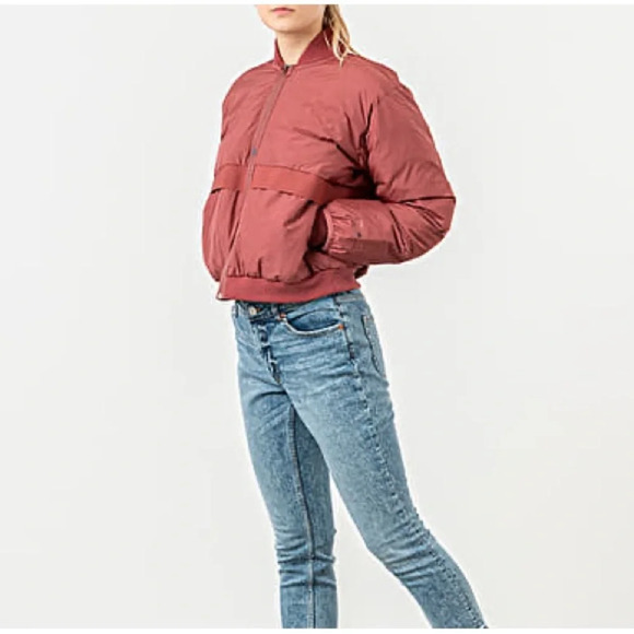 Adidas by Stella McCartney bomber puffer jacket coat size 0 Tall
